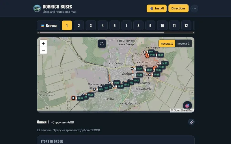 Bus Live transport map