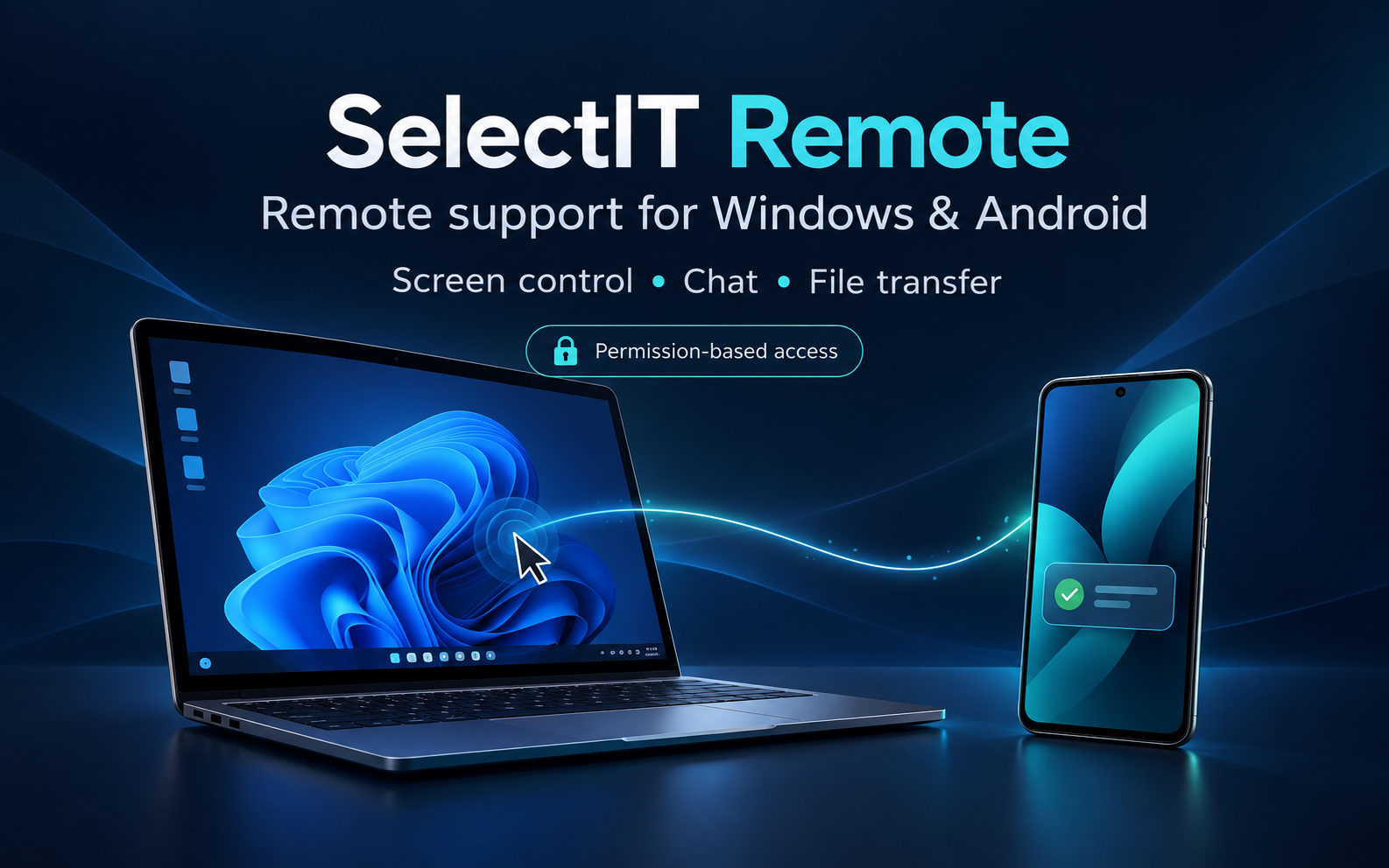 SelectIT Remote — English promotional illustration